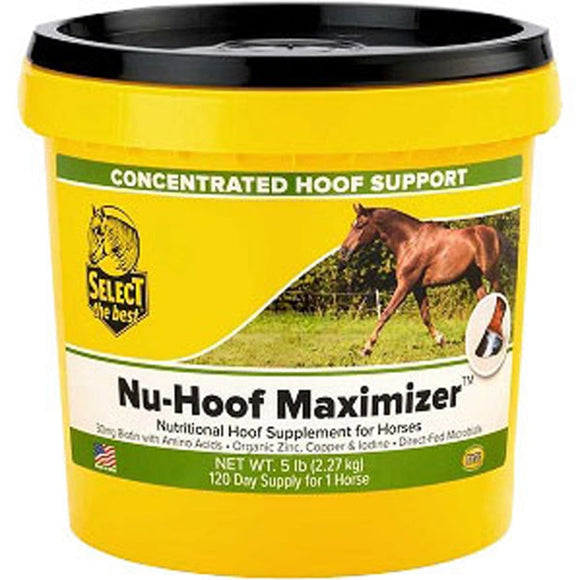 SELECT THE BEST NU-HOOF MAXIMIZER HOOF SUPPORT (5 LB-120 DAY)
