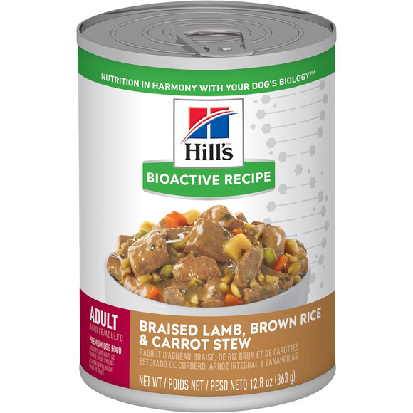 Hill's® Bioactive Recipe™ Adult Braised Lamb, Brown Rice & Carrot Stew dog food