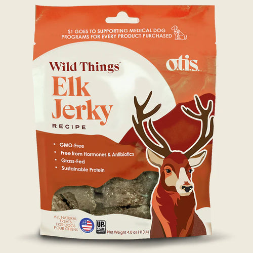 Otis  Wild Things Elk Jerky Dog Treats (4 Oz)