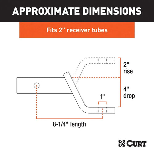 Curt Class 3 Ball Mount Imported #45850