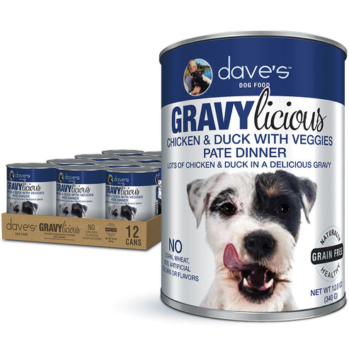 Dave's Pet Food Gravylicious Chicken & Duck with Veggies Paté Dinner For Dogs