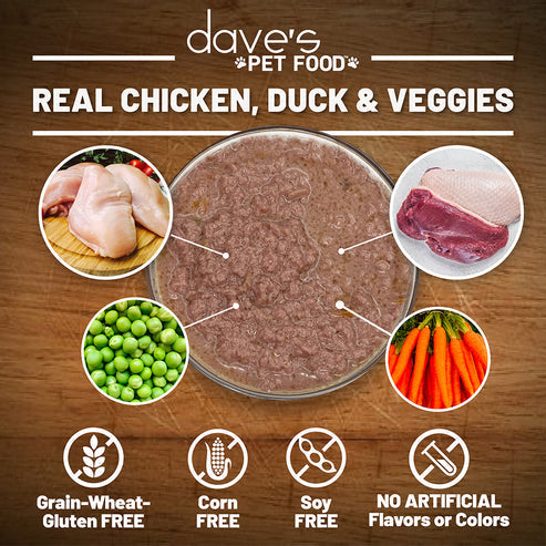 Dave's Pet Food Gravylicious Chicken & Duck with Veggies Paté Dinner For Dogs