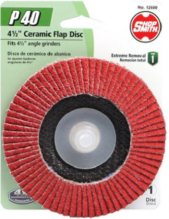 FLAP WHEEL 4 1/2 IN 60 GRIT SHOPSMITH