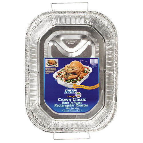 EZ Foil Rack 'N' Roast Roaster Pan with Handles
