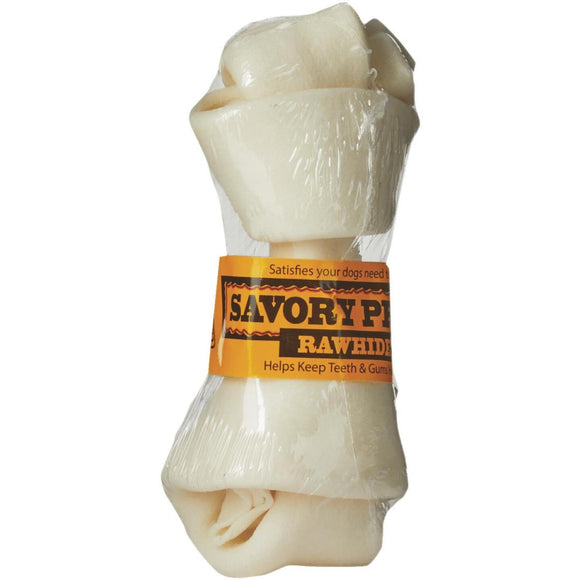 Savory Prime Knotted 5 In. Beef Rawhide Bone