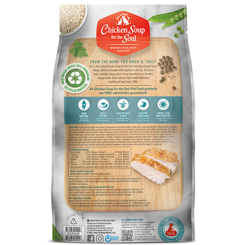 Chicken Soup For The Soul Classic Small Bites Mature Dog Dry Food Chicken, Turkey & Brown Rice Recipe (5 LB)