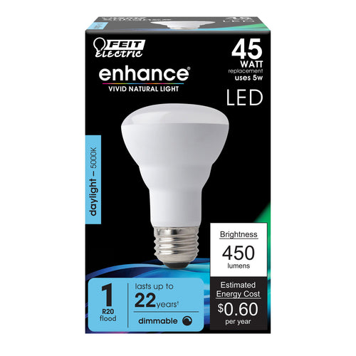 R20 Reflector Led Feit Electric 45W Replacement R20 Dimmable Enhance Reflector LED ...