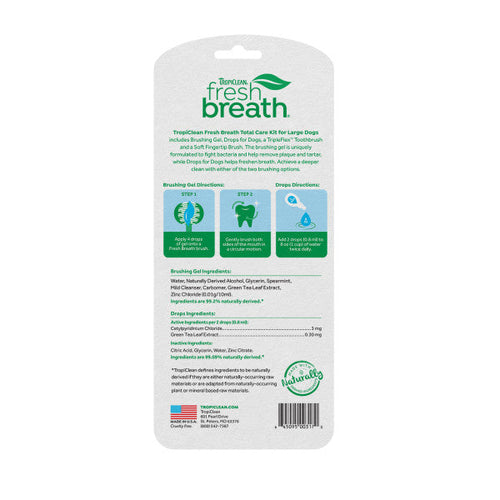 TropiClean Fresh Breath Total Care Kit (Small and Medium Dogs)