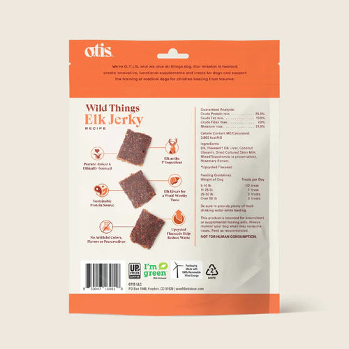 Otis  Wild Things Elk Jerky Dog Treats (4 Oz)