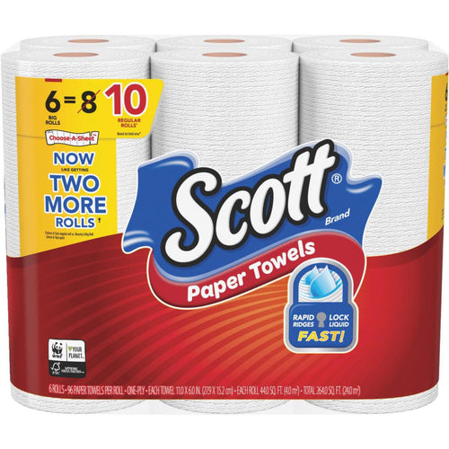 Scott Choose-A-Sheet Big Roll White Paper Towels (6 Roll)