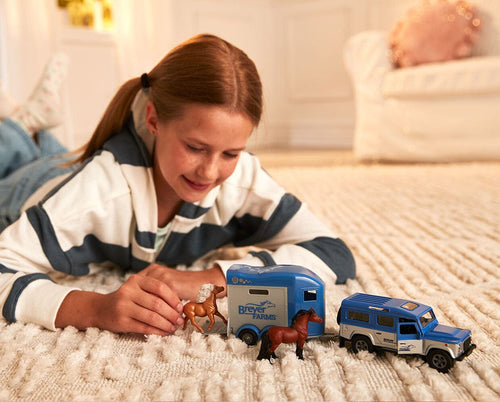 Breyer Farms™ Land Rover® and Tag-A-Long Horse Trailer