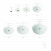 Crescent Garden Clear Plant Saucers