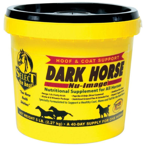 SELECT THE BEST DARK HORSE NU-IMAGE HOOF & COAT SUPPORT (5 LB-40 DAY)