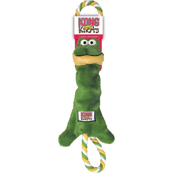 KONG TUGGER KNOTS FROG (MD, GREEN)
