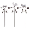 METAL FARM ANIMAL WEATHERVANE STAKES (48 INCH)