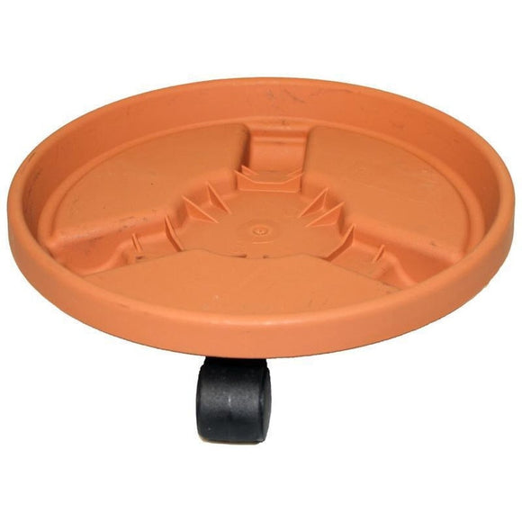 BLOEM ROUND PLANT CADDY (12 INCH, TERRACOTTA)