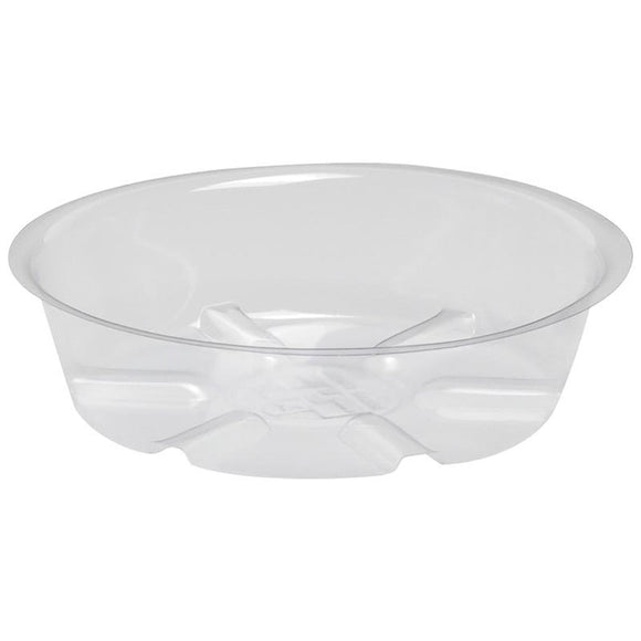 PLASTIC SAUCER (6 INCH, CLEAR)