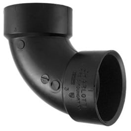 90-Degree Pipe Elbow, ABS DWV, 1-1/2-In.