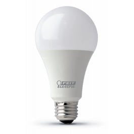 LED Light Bulbs, A19, Warm White, 15-Watts, 2-Pk.