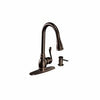 Annabelle High Arc Pull Down Kitchen Faucet, Single Handle, Mediterranean Bronze