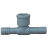 Pipe Fitting, Poly FPT Insert Tee, 3/4-In.