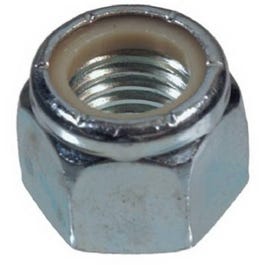 Nylon Insert Lock Nut, Zinc Plated Steel, Coarse Thread, 100-Pk., 3/8-16