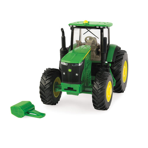 Tomy John Deere 1:32 Scale 7270R Tractor with 560R Baler and Round Bale - 3 Piece Farm Toy Set
