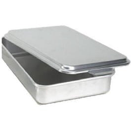 Cake Pan, With Dome Cover, Aluminum, 13 x 9 x 3-1/2-In. - - Nilsen