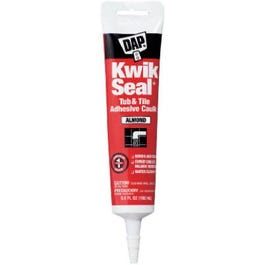 Kwik Seal Tub/Tile Caulk, Almond, 5.5-oz.