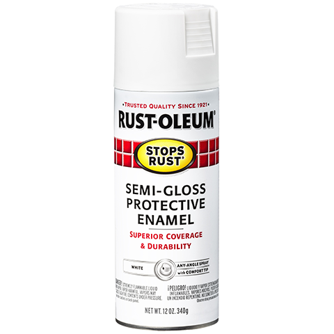 Rust Oleum Protective Enamel Spray Paint Semi Gloss White