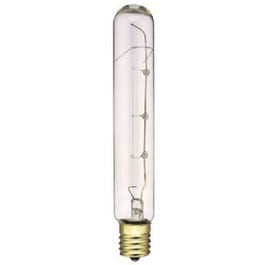 25-Watt Clear Tubular Light Bulb, Intermediate Base, 244 Lumens, 5.375-In.