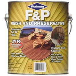 Premium Wood Finish & Preservative, Natural Tone, 1-Gallon