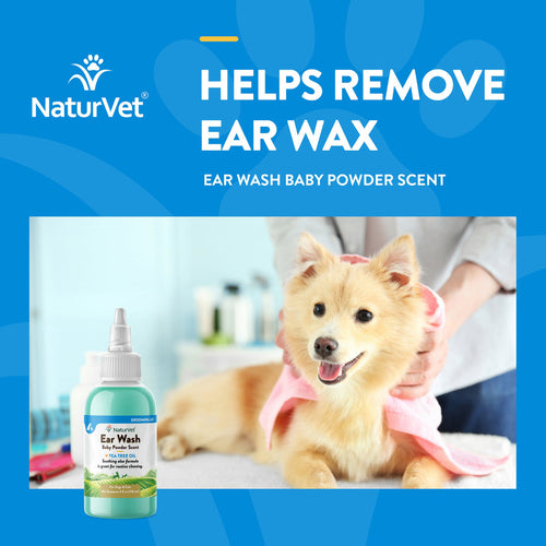 NaturVet Ear Wash Liquid (8 oz)