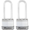 Master Lock Magnum 1-3/4 In. W. Dual-Armor Keyed Padlock with 2-1/2 In. L. Shackle (2 Pack)