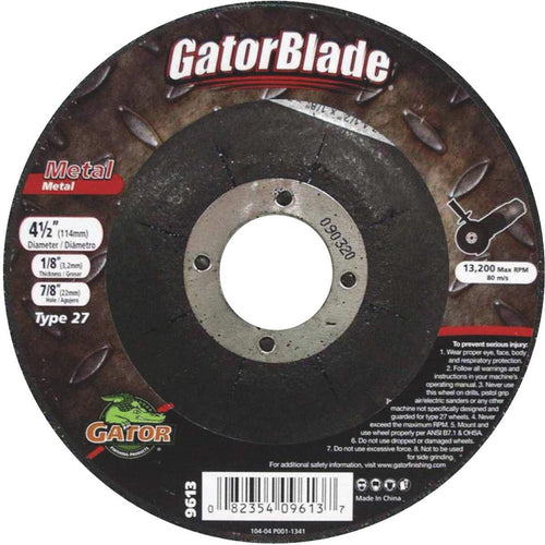 Gator Blade Type 27 4-1/2 In. x 1/8 In. x 7/8 In. Metal Cut-Off Wheel