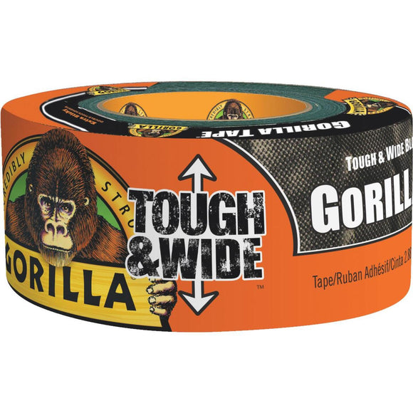 Gorilla 2.88 In. x 30 Yd. Tough & Wide Heavy-Duty Duct Tape, Black