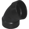 Charlotte Pipe 4 In. 60 Degree Hub x Hub ABS Elbow