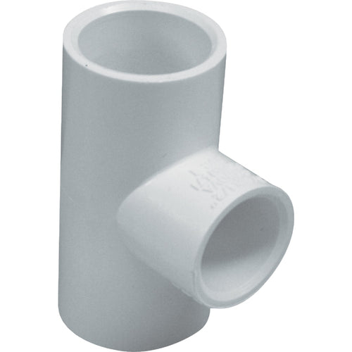 Charlotte Pipe 1-1/2 In. A x 1-1/2 In. B x 1 In. C Schedule 40 Pressure Reducing PVC Tee