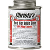 Christy's 8 Oz. Low VOC Red Hot Blue Glue PVC Cement