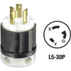 Leviton 30A 125V 3-Wire 2-Pole Industrial Grade Locking Cord Plug