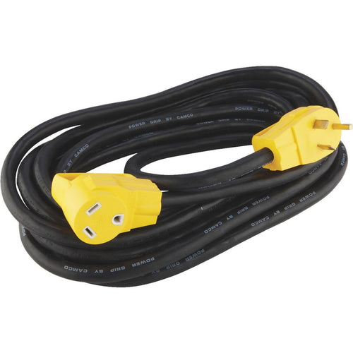 Camco PowerGrip 25Ft. 30A 125 10 Gauge RV Extension Cord