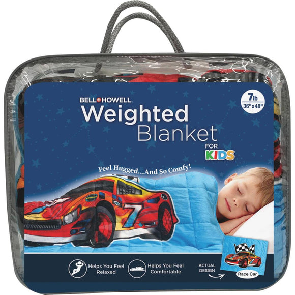 Bell+Howell Kids 7 Lb. Weighted Blanket- Cars