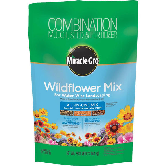 Miracle-Gro All-In-One 2.2 Lb. 43 Sq. Ft. Coverage Wildflower Seed Mix