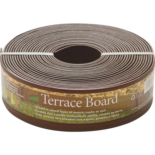 Master Mark 3 In. H. x 40 Ft. L. Brown Terrace Board Lawn Edging