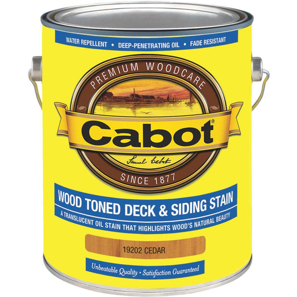 Cabot VOC Wood Toned Deck & Siding Exterior Stain, Cedar, 1 Gal.
