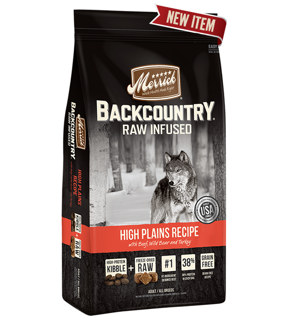 Merrick Backcountry - Raw Infused - High Plains Dog Food Recipe