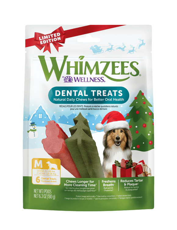 Whimzees® Winter Shapesall Natural Daily Dental Treat For Dogs
