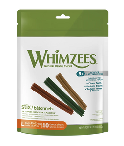 WELLNESS WHIMZEES® STIX ALL NATURAL DAILY DENTAL TREAT FOR DOGS