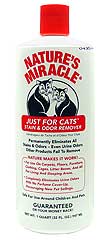 Nature s Miracle Just For Cats Stain Odor Remover Quart Eureka CA Ferndale CA Nilsen Company